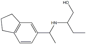 2-{[1-(2,3-dihydro-1H-inden-5-yl)ethyl]amino}butan-1-ol Struktur