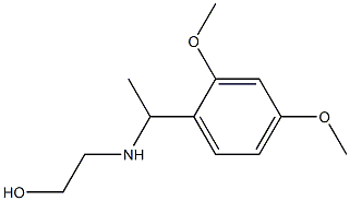 2-{[1-(2,4-dimethoxyphenyl)ethyl]amino}ethan-1-ol Struktur