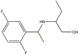 2-{[1-(2,5-difluorophenyl)ethyl]amino}butan-1-ol Struktur