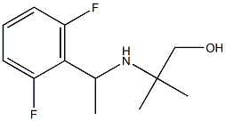 2-{[1-(2,6-difluorophenyl)ethyl]amino}-2-methylpropan-1-ol Struktur