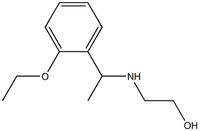 2-{[1-(2-ethoxyphenyl)ethyl]amino}ethan-1-ol Struktur