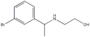 2-{[1-(3-bromophenyl)ethyl]amino}ethan-1-ol Struktur