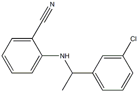 2-{[1-(3-chlorophenyl)ethyl]amino}benzonitrile Struktur