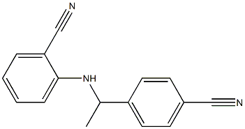 2-{[1-(4-cyanophenyl)ethyl]amino}benzonitrile Struktur