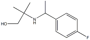 2-{[1-(4-fluorophenyl)ethyl]amino}-2-methylpropan-1-ol Struktur