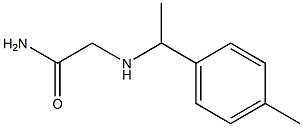 2-{[1-(4-methylphenyl)ethyl]amino}acetamide Struktur