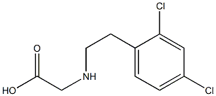 2-{[2-(2,4-dichlorophenyl)ethyl]amino}acetic acid Struktur