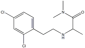 2-{[2-(2,4-dichlorophenyl)ethyl]amino}-N,N-dimethylpropanamide Struktur