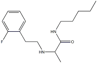 2-{[2-(2-fluorophenyl)ethyl]amino}-N-pentylpropanamide Struktur