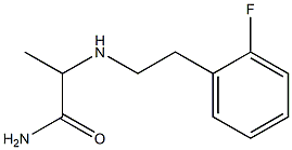 2-{[2-(2-fluorophenyl)ethyl]amino}propanamide Struktur