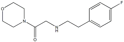 2-{[2-(4-fluorophenyl)ethyl]amino}-1-(morpholin-4-yl)ethan-1-one Struktur