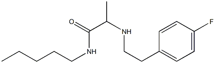 2-{[2-(4-fluorophenyl)ethyl]amino}-N-pentylpropanamide Struktur