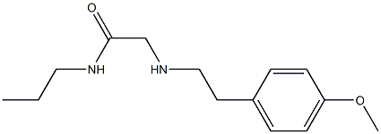 2-{[2-(4-methoxyphenyl)ethyl]amino}-N-propylacetamide Struktur