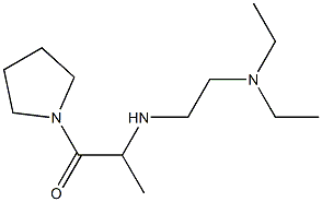 2-{[2-(diethylamino)ethyl]amino}-1-(pyrrolidin-1-yl)propan-1-one Struktur