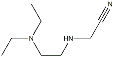 2-{[2-(diethylamino)ethyl]amino}acetonitrile Struktur