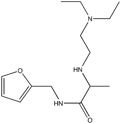 2-{[2-(diethylamino)ethyl]amino}-N-(furan-2-ylmethyl)propanamide Struktur