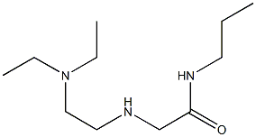 2-{[2-(diethylamino)ethyl]amino}-N-propylacetamide Struktur