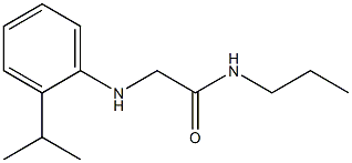 2-{[2-(propan-2-yl)phenyl]amino}-N-propylacetamide Struktur