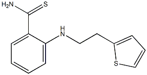 2-{[2-(thiophen-2-yl)ethyl]amino}benzene-1-carbothioamide Struktur