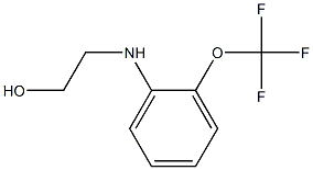 2-{[2-(trifluoromethoxy)phenyl]amino}ethan-1-ol Struktur