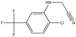 2-{[2-chloro-5-(trifluoromethyl)phenyl]amino}acetonitrile Struktur