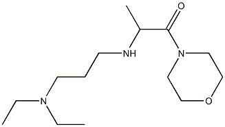 2-{[3-(diethylamino)propyl]amino}-1-(morpholin-4-yl)propan-1-one Struktur