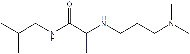 2-{[3-(dimethylamino)propyl]amino}-N-(2-methylpropyl)propanamide Struktur