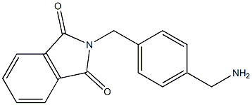 2-{[4-(aminomethyl)phenyl]methyl}-2,3-dihydro-1H-isoindole-1,3-dione Struktur