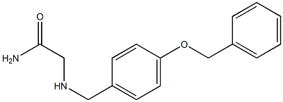 2-{[4-(benzyloxy)benzyl]amino}acetamide Struktur