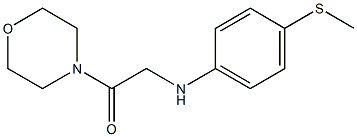 2-{[4-(methylsulfanyl)phenyl]amino}-1-(morpholin-4-yl)ethan-1-one Struktur