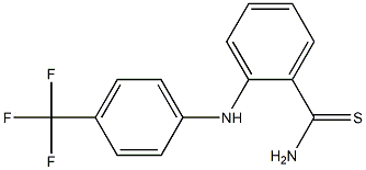 2-{[4-(trifluoromethyl)phenyl]amino}benzene-1-carbothioamide Struktur