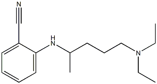 2-{[5-(diethylamino)pentan-2-yl]amino}benzonitrile Struktur