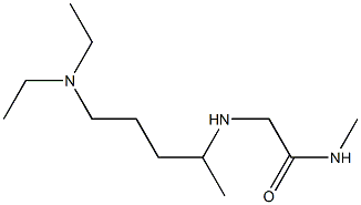 2-{[5-(diethylamino)pentan-2-yl]amino}-N-methylacetamide Struktur