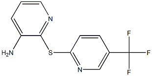 2-{[5-(trifluoromethyl)pyridin-2-yl]sulfanyl}pyridin-3-amine Struktur