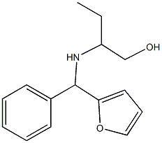 2-{[furan-2-yl(phenyl)methyl]amino}butan-1-ol Struktur