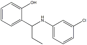 2-{1-[(3-chlorophenyl)amino]propyl}phenol Struktur