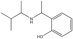 2-{1-[(3-methylbutan-2-yl)amino]ethyl}phenol Struktur