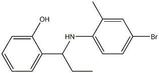 2-{1-[(4-bromo-2-methylphenyl)amino]propyl}phenol Struktur