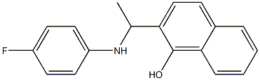 2-{1-[(4-fluorophenyl)amino]ethyl}naphthalen-1-ol Struktur