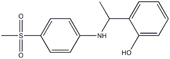 2-{1-[(4-methanesulfonylphenyl)amino]ethyl}phenol Struktur