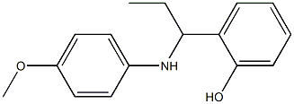 2-{1-[(4-methoxyphenyl)amino]propyl}phenol Struktur