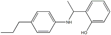 2-{1-[(4-propylphenyl)amino]ethyl}phenol Struktur