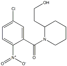 2-{1-[(5-chloro-2-nitrophenyl)carbonyl]piperidin-2-yl}ethan-1-ol Struktur