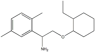 2-{1-amino-2-[(2-ethylcyclohexyl)oxy]ethyl}-1,4-dimethylbenzene Struktur