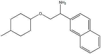 2-{1-amino-2-[(4-methylcyclohexyl)oxy]ethyl}naphthalene Struktur