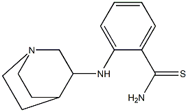 2-{1-azabicyclo[2.2.2]octan-3-ylamino}benzene-1-carbothioamide Struktur