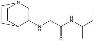 2-{1-azabicyclo[2.2.2]octan-3-ylamino}-N-(butan-2-yl)acetamide Struktur