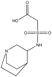 2-{1-azabicyclo[2.2.2]octan-3-ylsulfamoyl}acetic acid Struktur