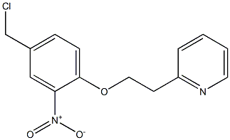 2-{2-[4-(chloromethyl)-2-nitrophenoxy]ethyl}pyridine Struktur