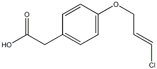 2-{4-[(3-chloroprop-2-en-1-yl)oxy]phenyl}acetic acid Struktur